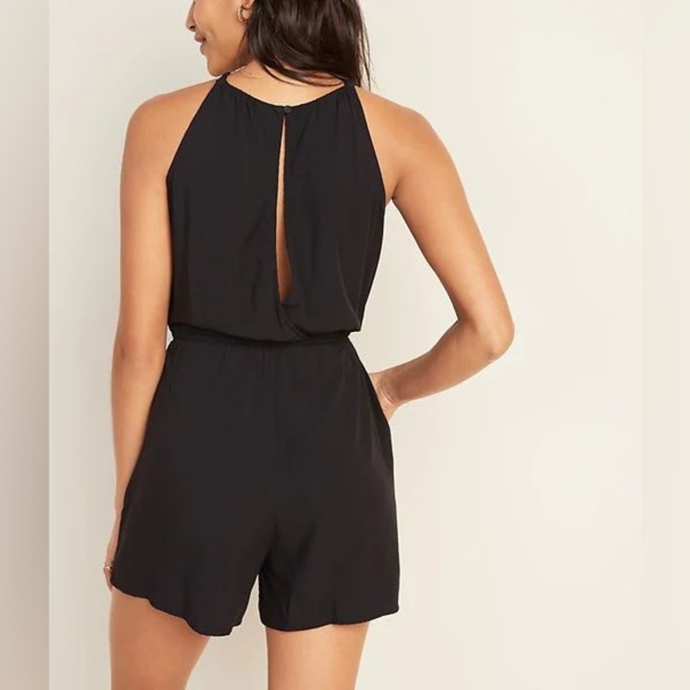 Old Navy Sleeveless Surplice-Back Romper
